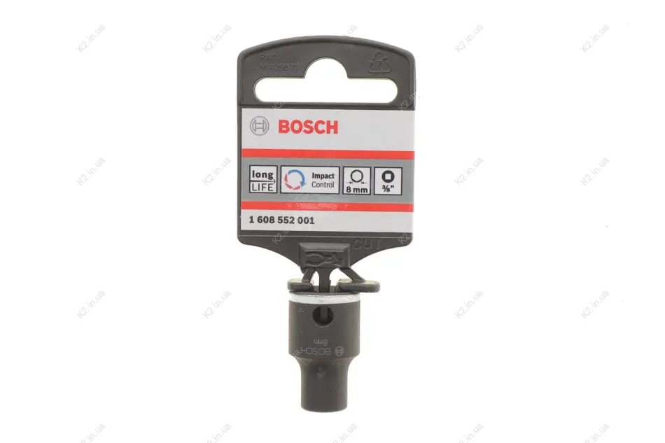 ТОРЦ.ГОЛІВКА 8MM 3/8"6-Г BOSCH 1 608 552 001 (фото 1)