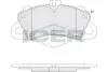 Колодки гальмівні (передні) Porsche Macan 3.0 S/3.0 S Diesel 14-/Cayenne 2.9/3.0 S AWD 17- (Brembo) 182459