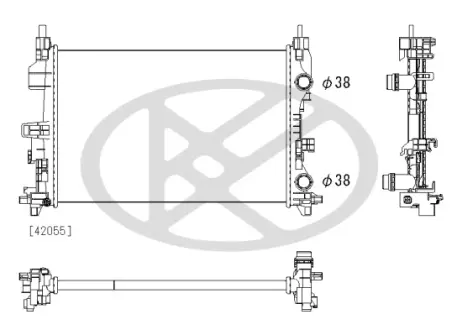 Радіатор системи охолодження KOYORAD PL513264