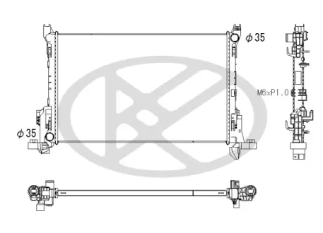 Радіатор системи охолодження KOYORAD PL513698