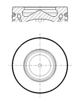 Поршень BMW 5 (F10/G30/F90/F11) 2.0 d (B47 D20 A) 13- (STD) MAHLE KNECHT 081 PI 00119 000