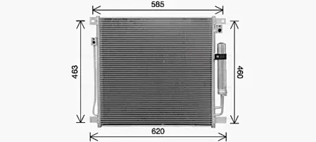 Радіатор кодиціонера CLEVER FIT AVA COOLING MT5285D