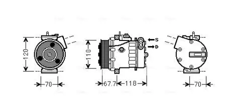 Компресор кондицiонера CLEVER FIT AVA COOLING FTAK384