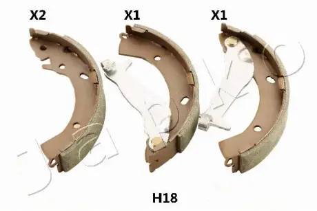 Гальмівні колодки бараб. (D=200) Accent 10-/Getz 02-/i10 07-/i20 09-/Rio 11-/Stronic 17- Japko 55H18