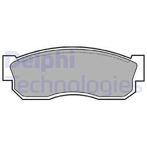 Комплект гальмівних колодок, дискове гальмо Delphi LP0261