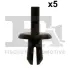 Кліпса кріплення підкрильника (к-кт 5шт) Audi/MB/Opel/Seat/Skoda/VW 11-20011.5