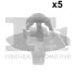 Кліпса кріплення обшивки (к-кт 5шт) Renault Trafic 14-/Fiat Panda 12- Fischer Automotive One (FA1) 33-40005.5 (фото 1)