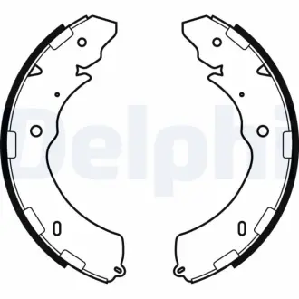Комплект гальмівних колодок з 4 шт. барабанів Delphi LS2064