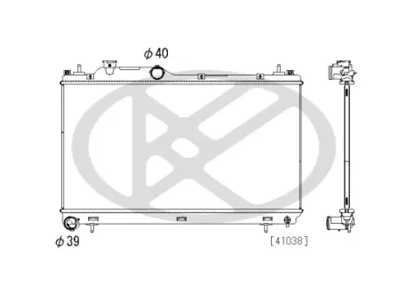 Радиатор, охлаждение двигателя KOYORAD PL093809