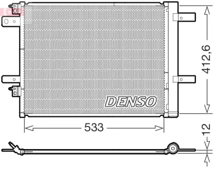 Радіатор кондиціонера DENSO DCN21036 (фото 1)