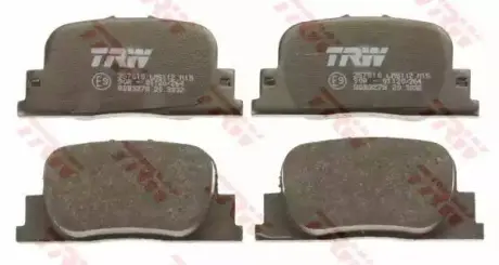 Колодки тормозные задние Geely FC TRW 1061001404