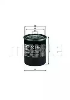 Фильтр масляный Great Wall MAHLE MAHLE KNECHT SMD136466