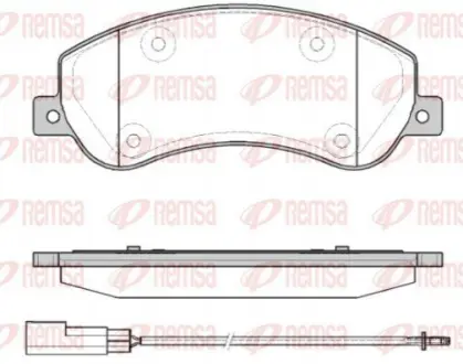 Колодки тормозные передние BYD E6 REMSA E6A-3501500-C1