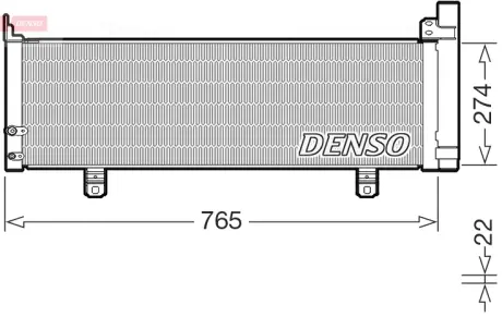 Радіатор кондиціонера DENSO DCN50129