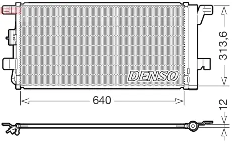 Радіатор кондиціонера DENSO DCN02049