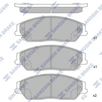 Колодки тормозные передние BYD M6/e6/S6 HI-Q Hi-Q (SANGSIN) E6-3501500