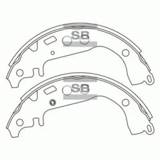 Колодки тормозные задние Great Wall Voleex C10/Florid Hi-Q Hi-Q (SANGSIN) 3502130-M00