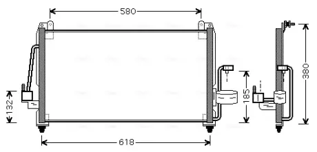 Радіатор кодиціонера AVA COOLING DW5040