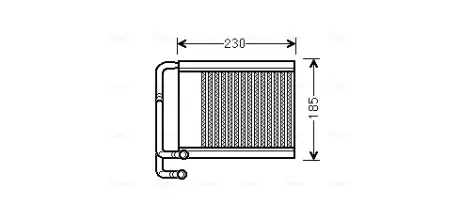 Теплообмінник, система опалення салону CLEVER FIT AVA COOLING HY6313