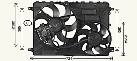 Вентилятор AVA COOLING AU7506
