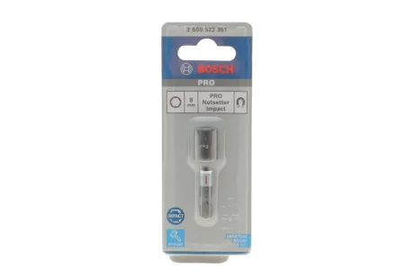 Головка торцева 1/4" 8 мм BOSCH 2 608 522 351