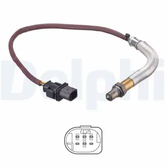 Лямбда-зонд (535мм) MERCEDES C (A205), C (C205), C T-MODEL (S205), C (W205), E (A238), E (C238), E T-MODEL (S213), E (W212), E (W213), GLC (C253), GLC (X253), GLE (C167) 1.6-2.0H 07.13- Delphi ES2123812B1