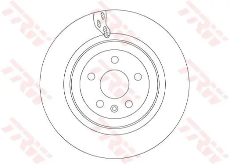 Диск тормозной задний (система BREMBO) Tesla Model X TRW 1027632-00-B
