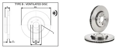 Диск гальмiвний APLUS 61398AP