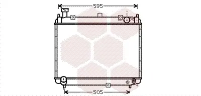 Радіатор охолодження TOYOTA HI-ACE 96>06 Van Wezel 53002233