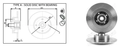 Диск тормозной RENAULT SCENIC II (JM0/1_) [06/03-07/10] APPLUS APLUS 61631BAP