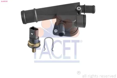Фланец системы охлаждения (с датчиком) Audi A3, A4 (03-)/Skoda Fabia, Octavia, S FACET 260015K