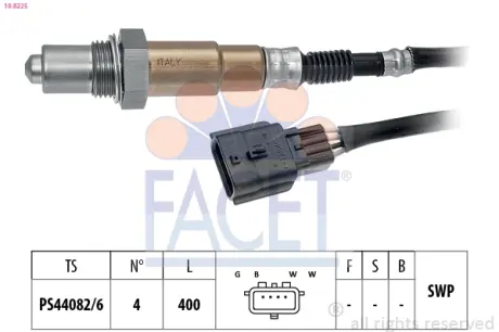 Датчик кислорода (лямбда-зонд) Renault Logan II (16-) 1.0 Sce 75 (10.8225) FACET 108225