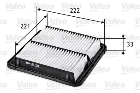 Фільтр повітряний SUBARU Forester/Impreza/Legacy/Levorg/Outback/Tribeca/WRX/XV "1,5-3,6 "03>> Valeo ="585334"