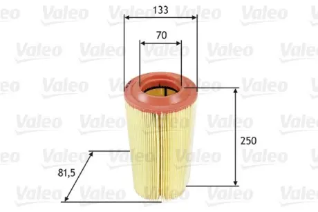 Фільтр повітряний MB C-Class/CLK/Clc-Class/E-Class/S-Class/SLK/Sprinter "1,6-6,0 "02-18 Valeo ="585649"