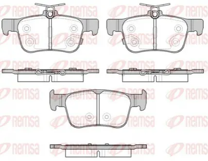Колодки тормозные задние Great Wall Haval H6 NEW REMSA 3502110XKZ1DA
