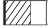 Кільця поршневі BMW 3 (F30, F35, F80)/5 (G30, F90) 2.0d (B47) 16- (84.00mm/STD) (1.5-1.5-2) MAHLE KNECHT 081 RS 00128 0N0 (фото 1)