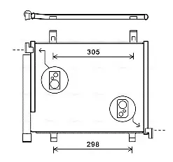 Радіатор кодиціонера CLEVER FIT AVA COOLING VNA5327D