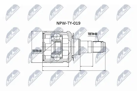 Шрус полуоси Nty NPWTY019