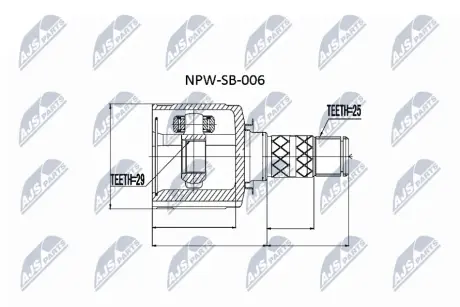 Шрус Nty NPWSB006