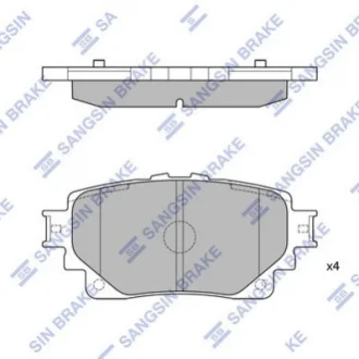 Колодки тормозные задние TOYOTA BZ4X HI-Q Hi-Q (SANGSIN) 04466F4020