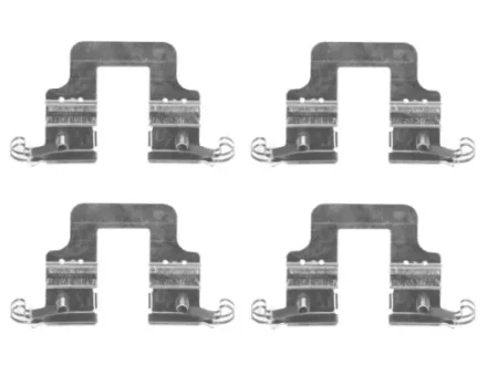 Ремкомплект гальмівних колодок (4 -комп.) HELLA 8DZ355204851