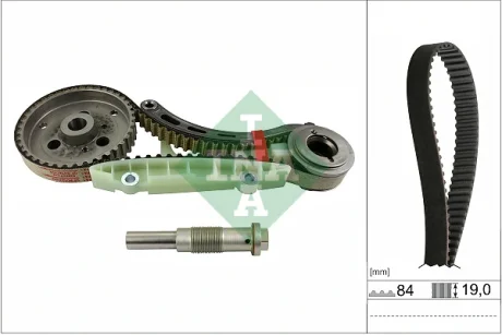 Комплект ГРМ Ford Transit Connect 1.8TDCi/Di, 02-13, 55/66/81kw INA 530 0950 10