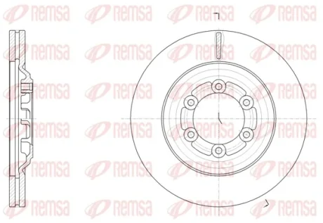 Диск гальмівний REMSA 6151010