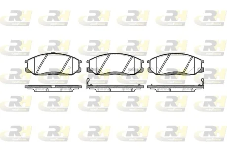 Фото 1 - гальмівні колодки дискові ROADHOUSE 2771.22 Гальмівні колодки дискові ROADHOUSE 2771.22 (фото 1)