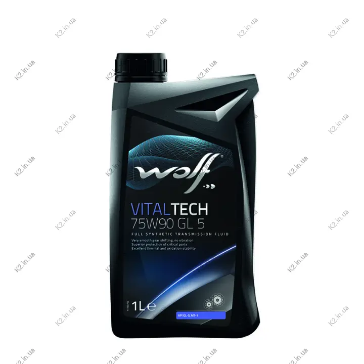 Олива трансміссійна VitalTech GL-5 75W-90, 1 л Wolf 8303906 (фото 1)