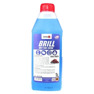 Поліроль для шин BRILL WET TIRE SHINE 1L концентрат 1:3 ;1:1 NOWAX NX01156