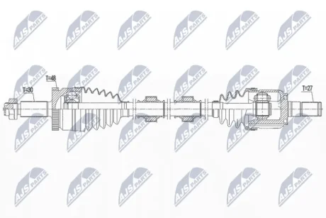 Вал привідний Nty NPWKA390