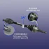 Привод (полуось) L 1.3L c ABS Chery Jaggi Aftermarket S21-2203010AE (фото 1)