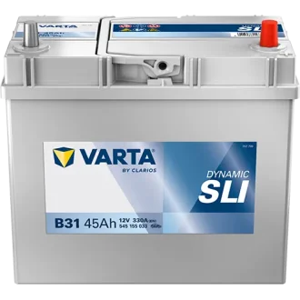 Акумулятор 12В 45Агод./330А (EN) Dynamic SLI (R+ тонкі клеми (японські транспортні засоби)) 238x129x227 B00 - без монтажного фланця (пусковий) VARTA 545155033K262