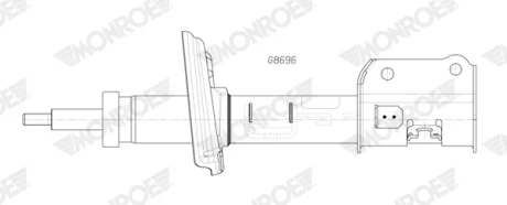Амортизатор газомасляний MONROE G8696